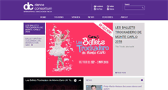 Desktop Screenshot of danceconsortium.com