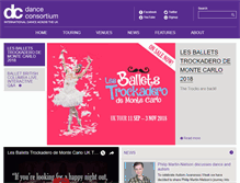 Tablet Screenshot of danceconsortium.com